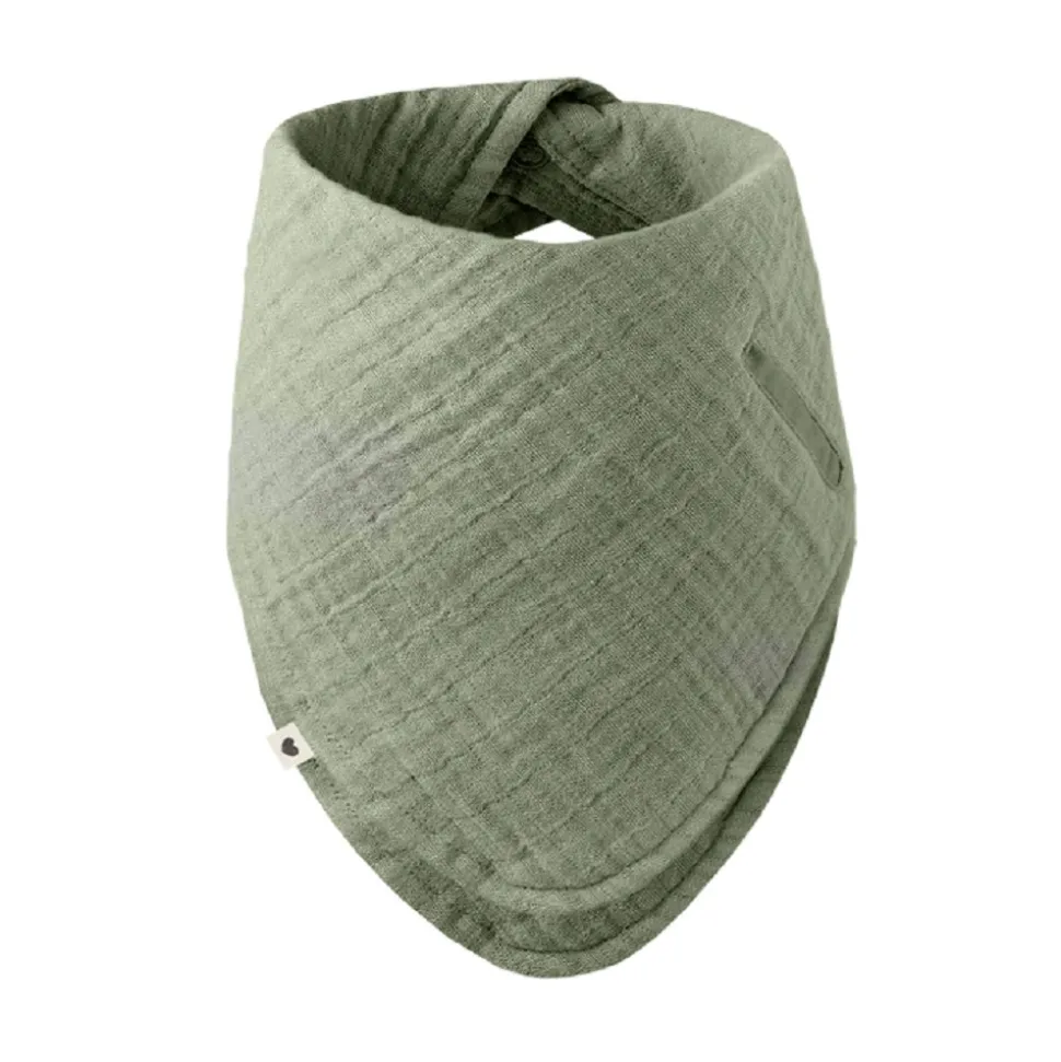 Bavoir bandana sage