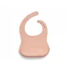 Bavoir en silicone pale pink