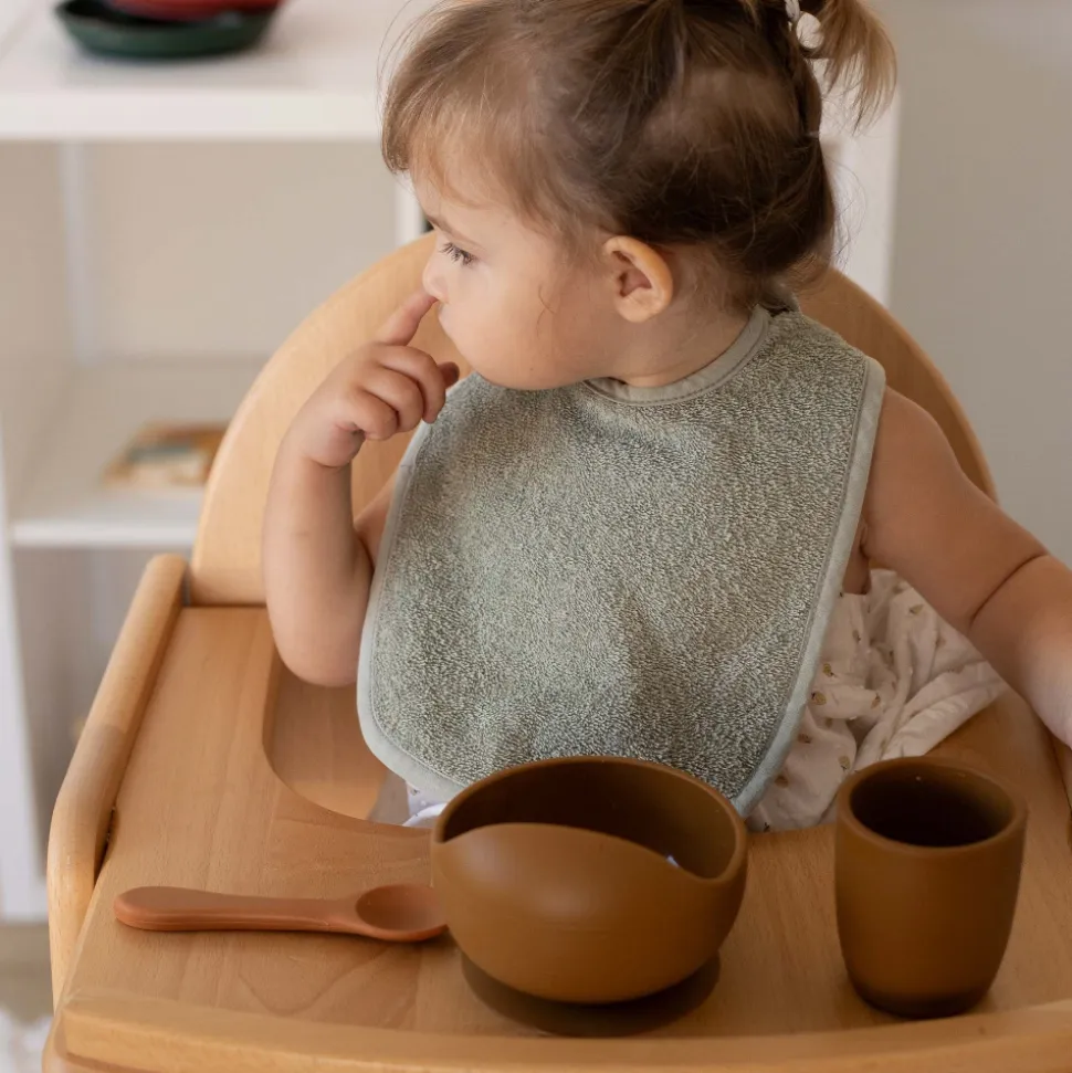 Bavoir 1er âge vert