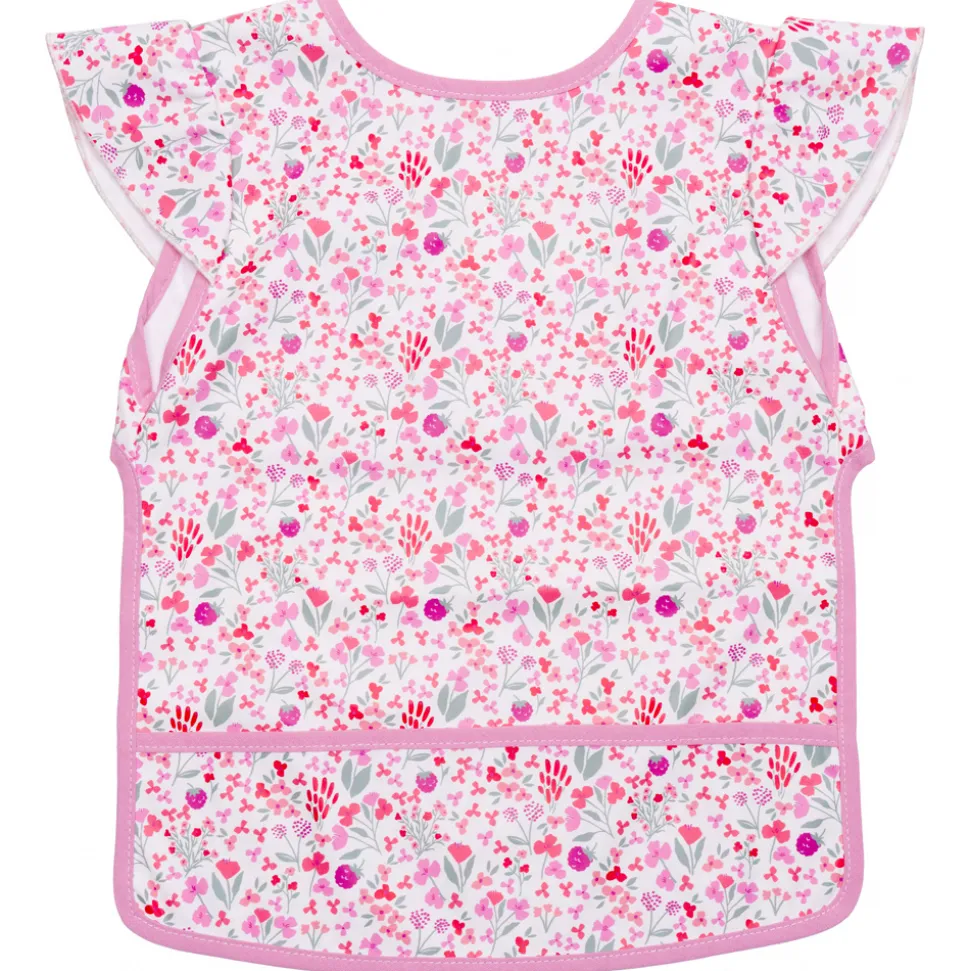 Bavoir imperméable liberty framboise 6-24 mois