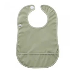 Bavoir imperméable uni vert sauge