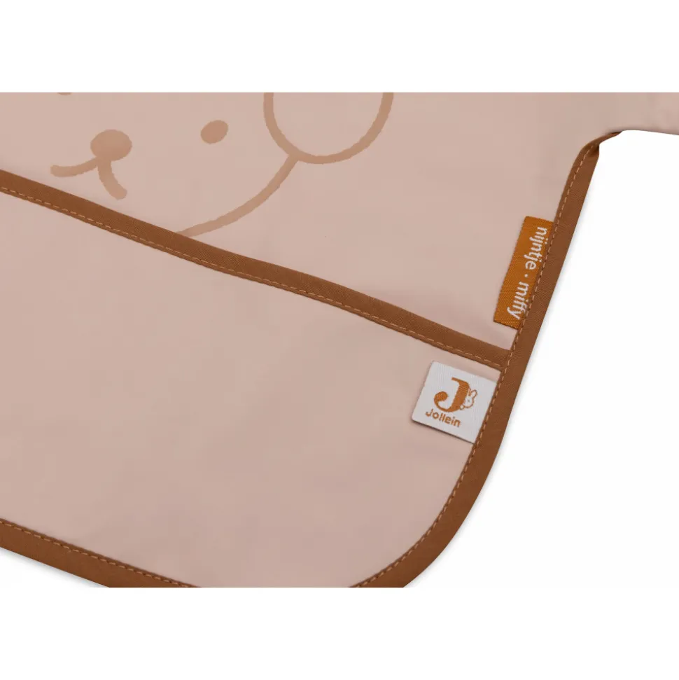 Bavoir manches longues imperméable miffy peekaboo wild rose