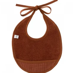 Bavoir naissance éponge toffee
