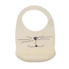 Bavoir silicone chat sable