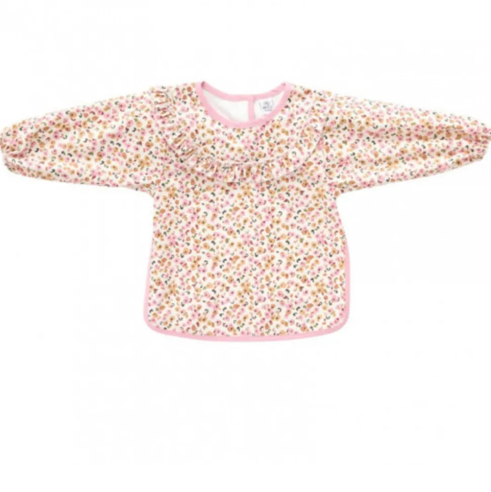 Bavoir tablier col claudine imperméable - froufrou léopard 3/5 ans