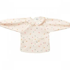 Bavoir tablier col claudine imperméable - terrazzo 6/24 mois