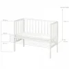 Berceau cododo 2 en 1 bois blanc avec matelas