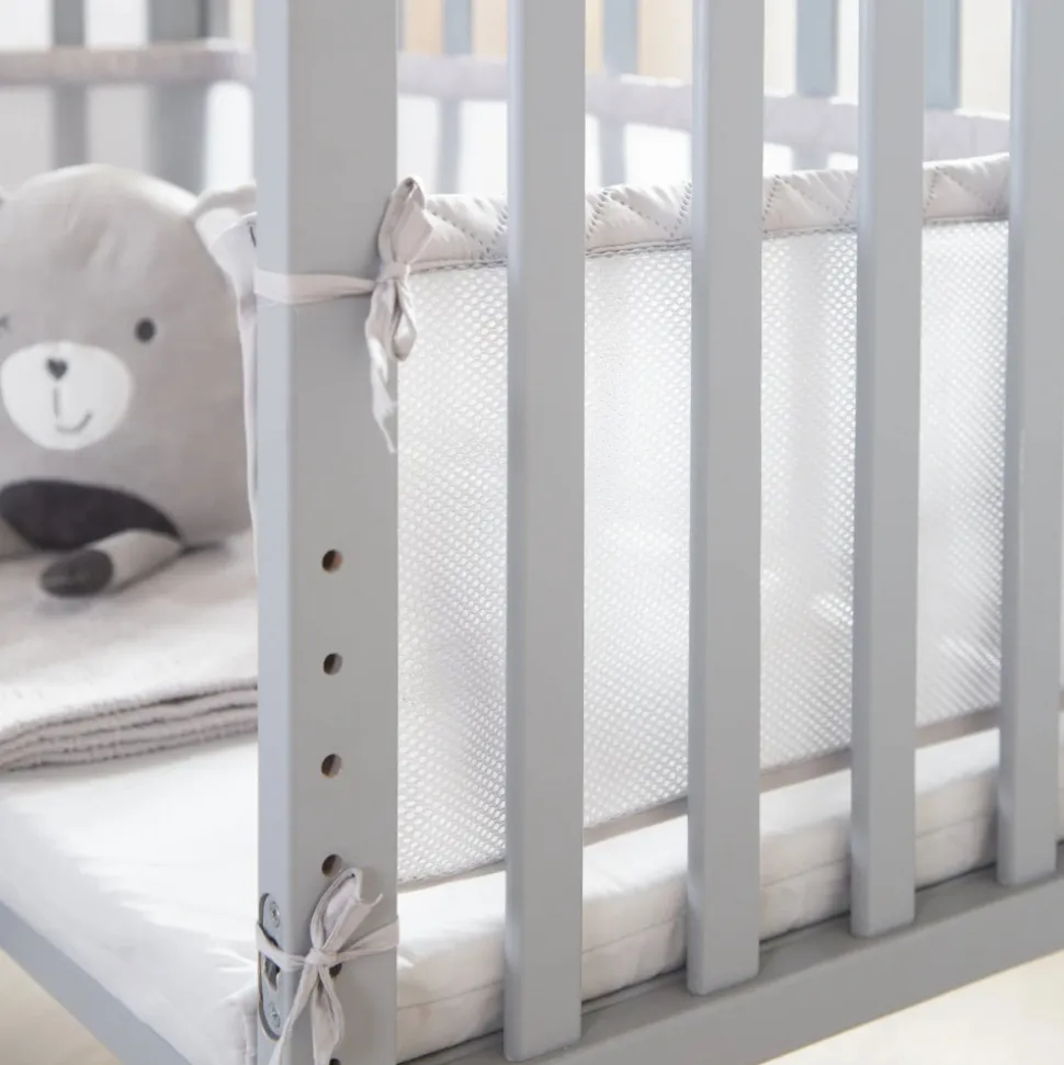 Berceau cododo 3 en 1 bois gris avec matelas et nid