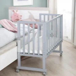 Berceau cododo 3 en 1 bois taupe avec matelas