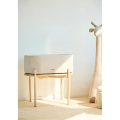 Berceau évolutif en lin beige
