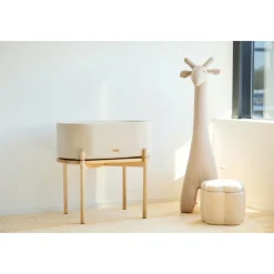 Berceau évolutif en lin beige