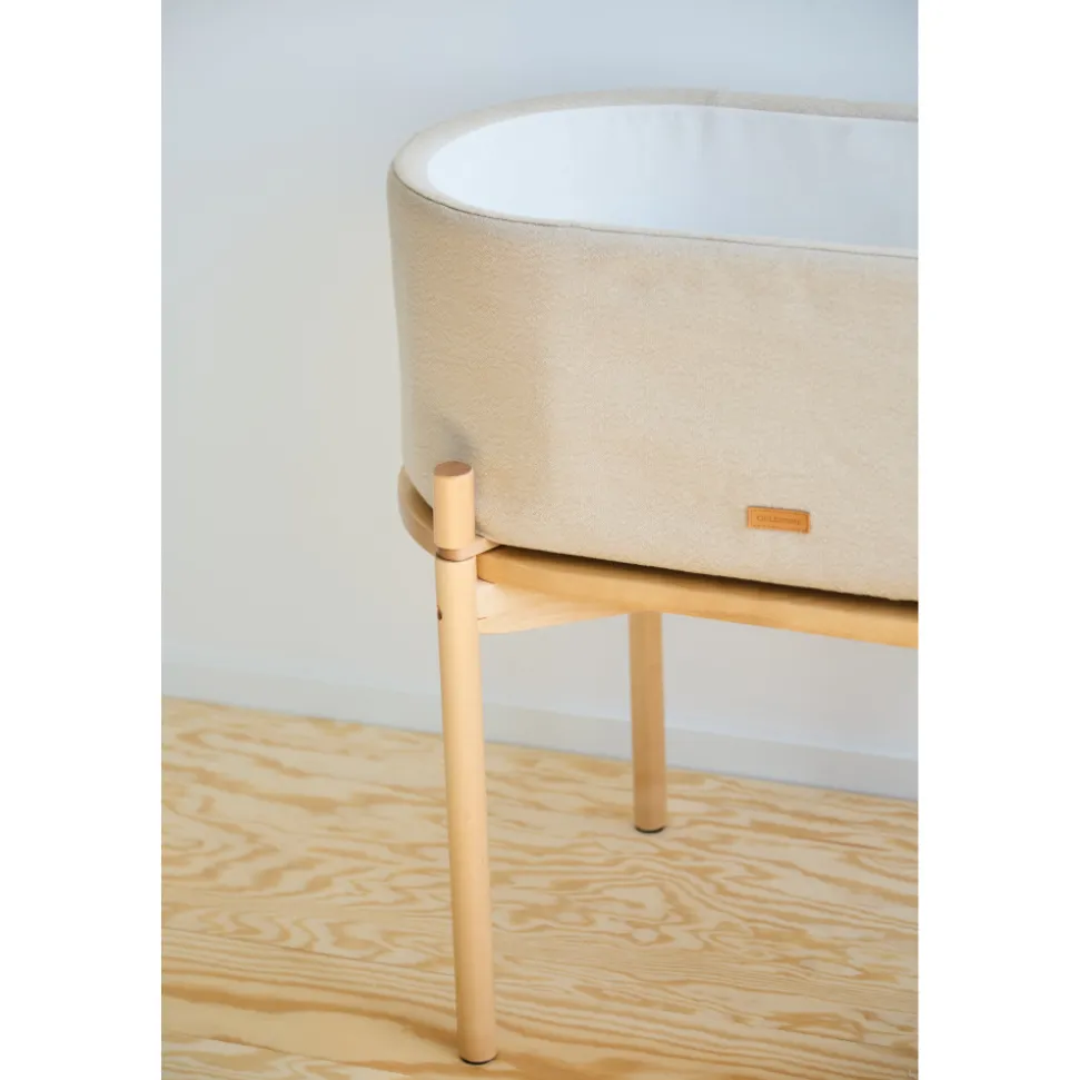 Berceau évolutif en lin beige