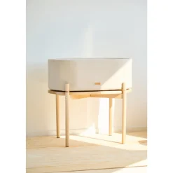 Berceau évolutif en lin beige