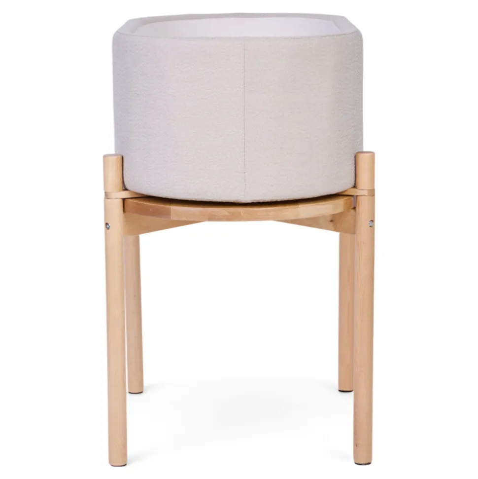 Berceau évolutif en lin beige