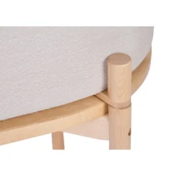 Berceau évolutif en lin beige