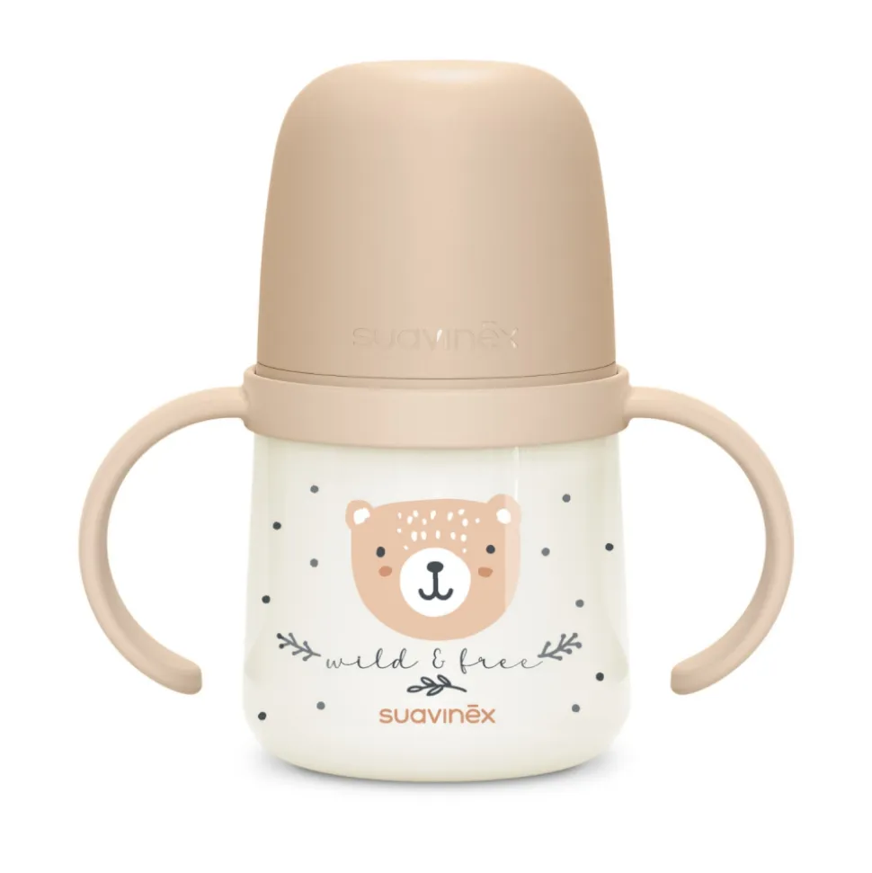 Biberon à anses bébé 150 ml wild&free marron