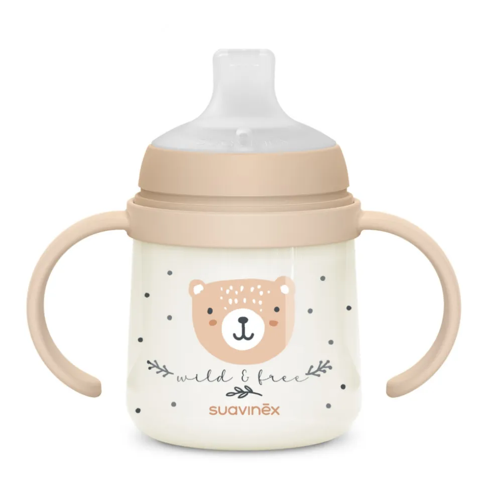 Biberon à anses bébé 150 ml wild&free marron