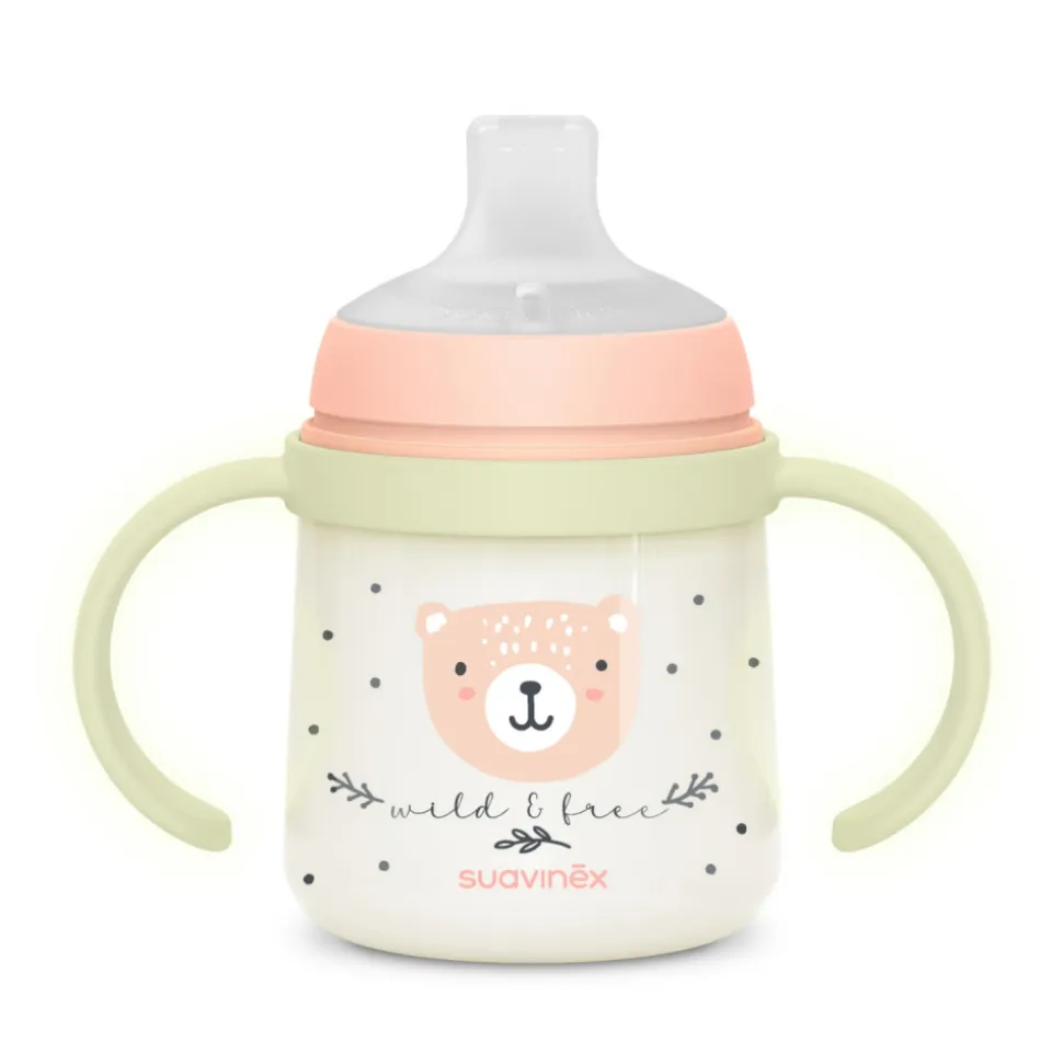 Biberon à anses bébé 150 ml wild&free rose