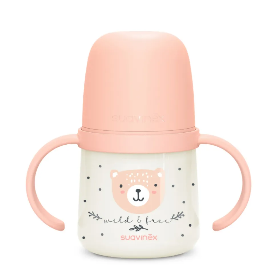 Biberon à anses bébé 150 ml wild&free rose
