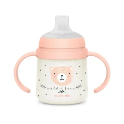 Biberon à anses bébé 150 ml wild&free rose