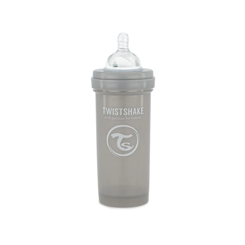 Biberon anti-colique 260 ml pastel gris
