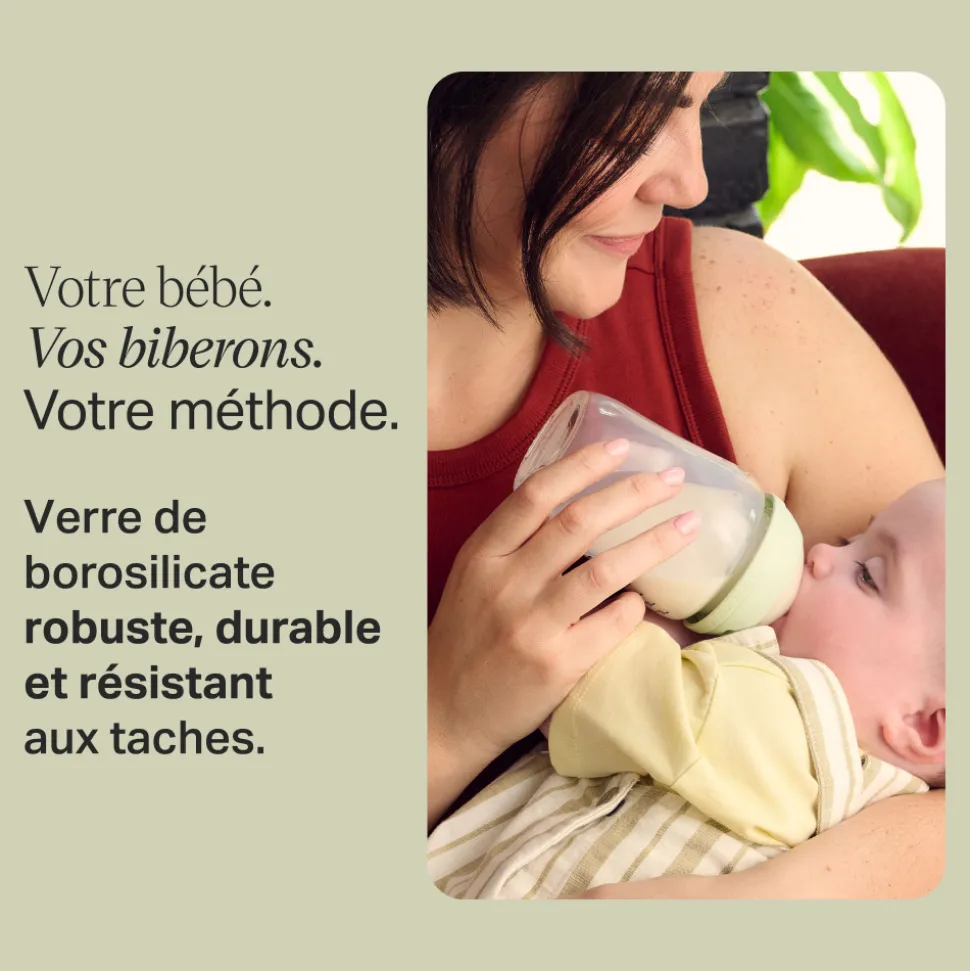 Biberon anti-colique natural start en verre 150ml