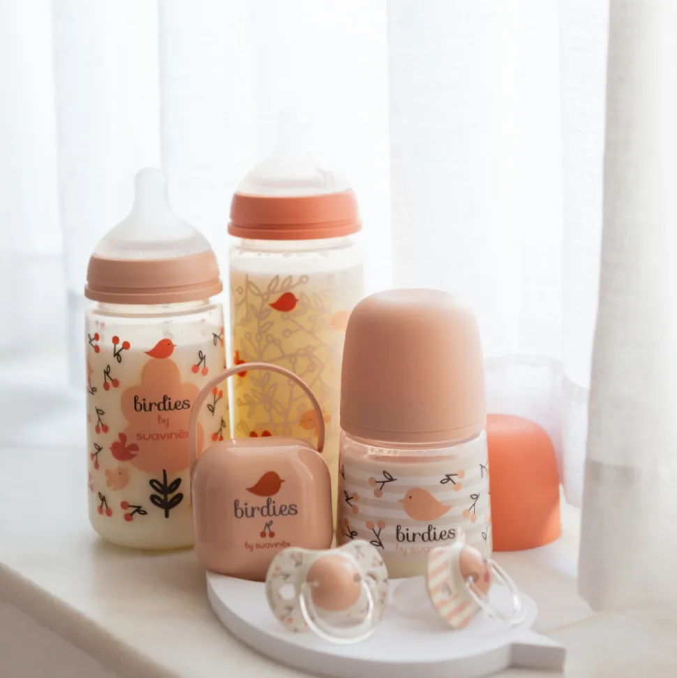 Biberon bébé 360 ml sx pro birdies rose