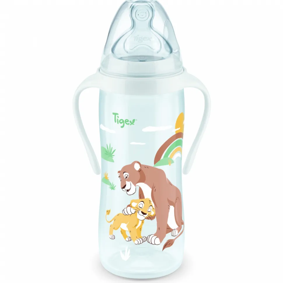 Biberon col large 360ml 6mois et plus avec poignées simba