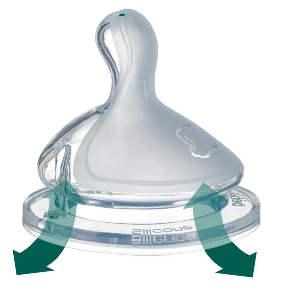 Biberon en verre physio air eco 130 ml sand
