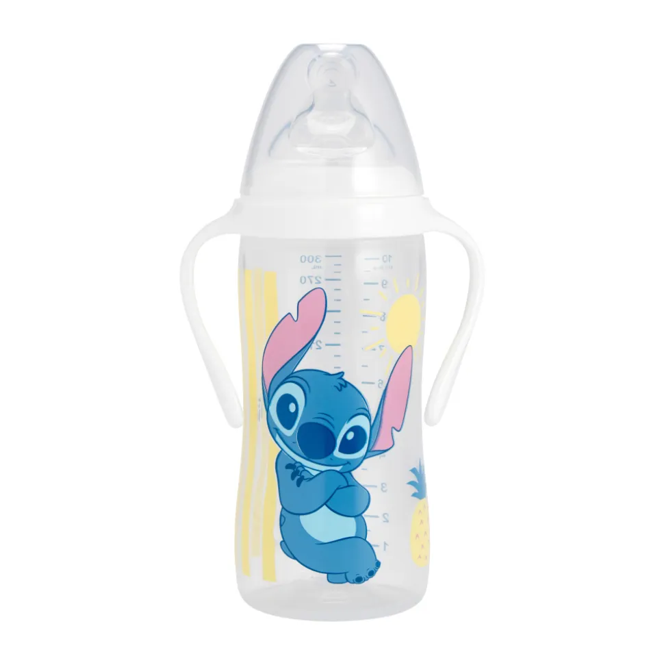Biberon large poignées autonomie+ 300 ml stitch