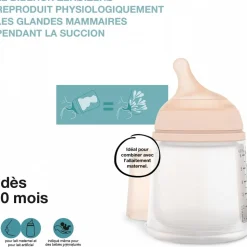 Biberon 180 ml anti-colique zerø.zerø débit lent fair