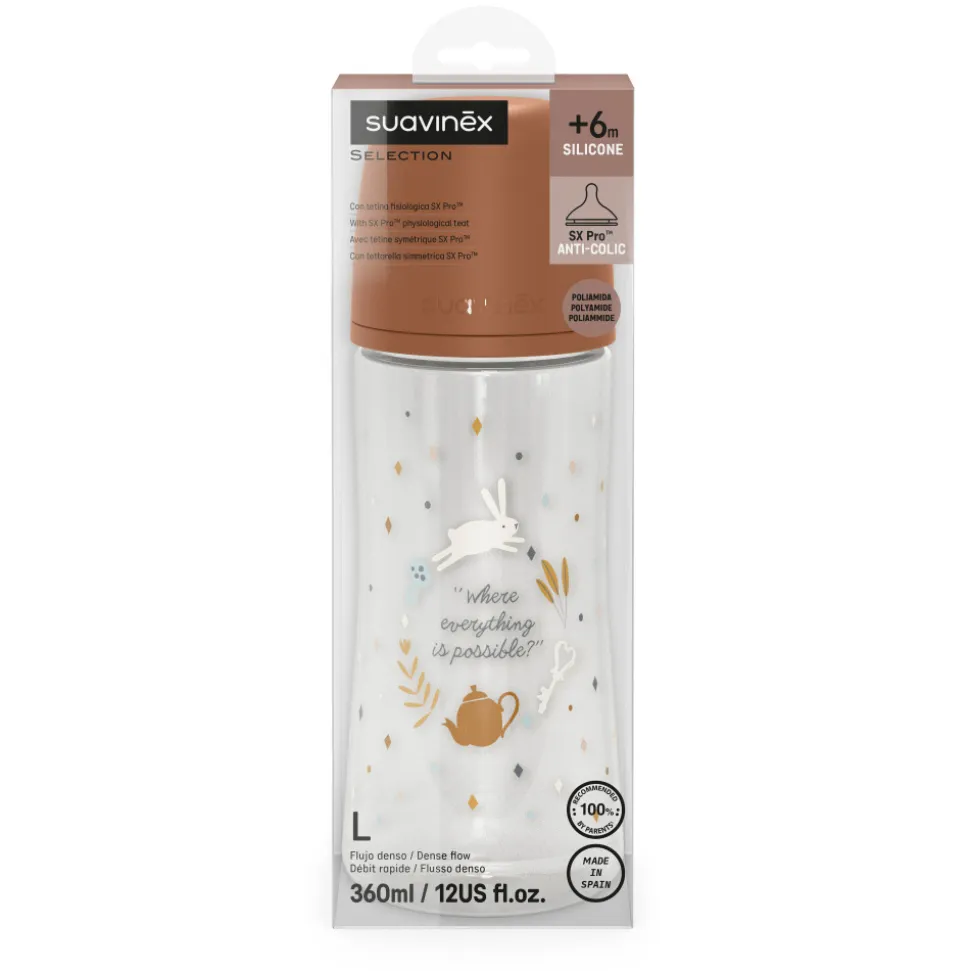 Biberon 360 ml avec tétine sx pro l wonderland camel