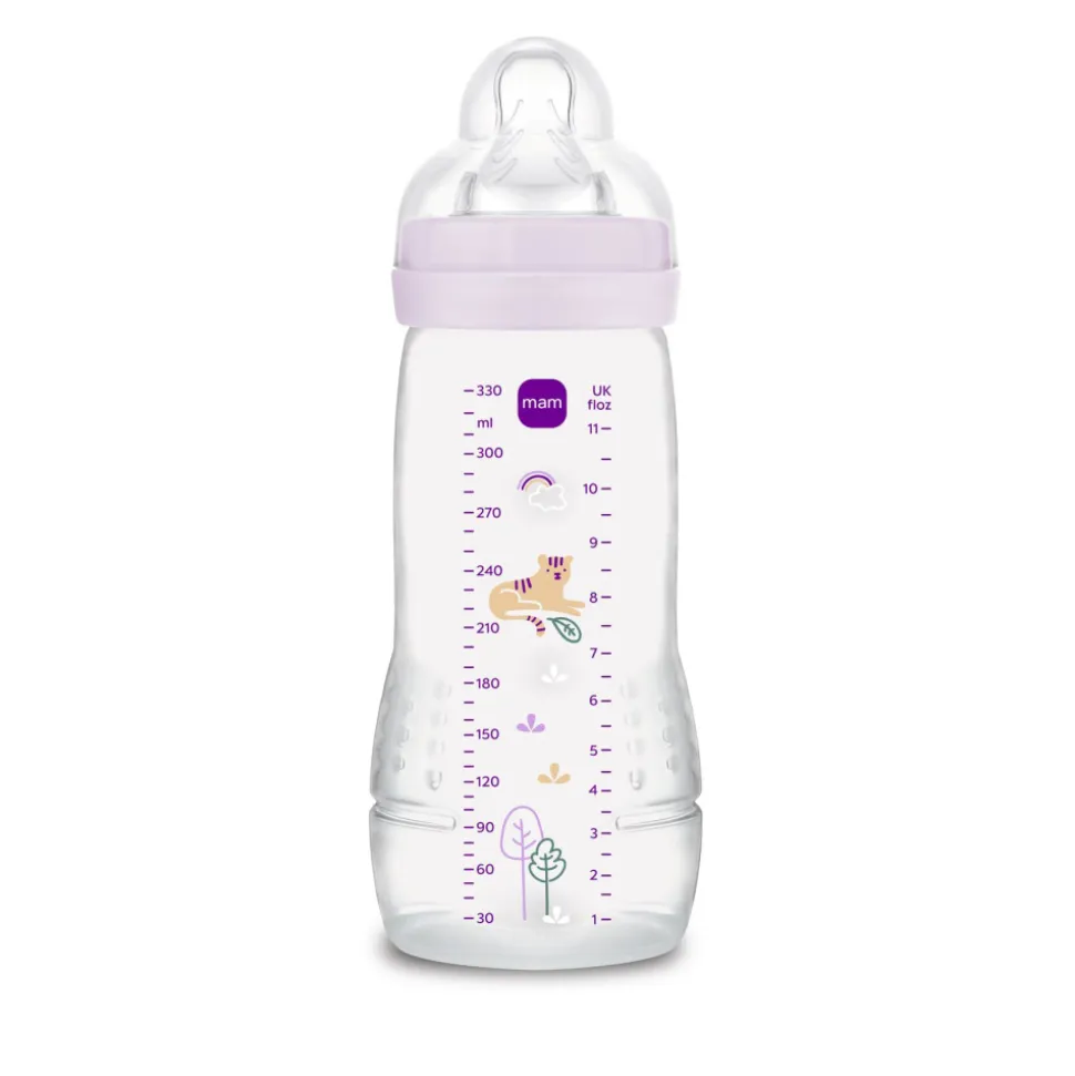 Biberon 330ml easy active coloré lilas
