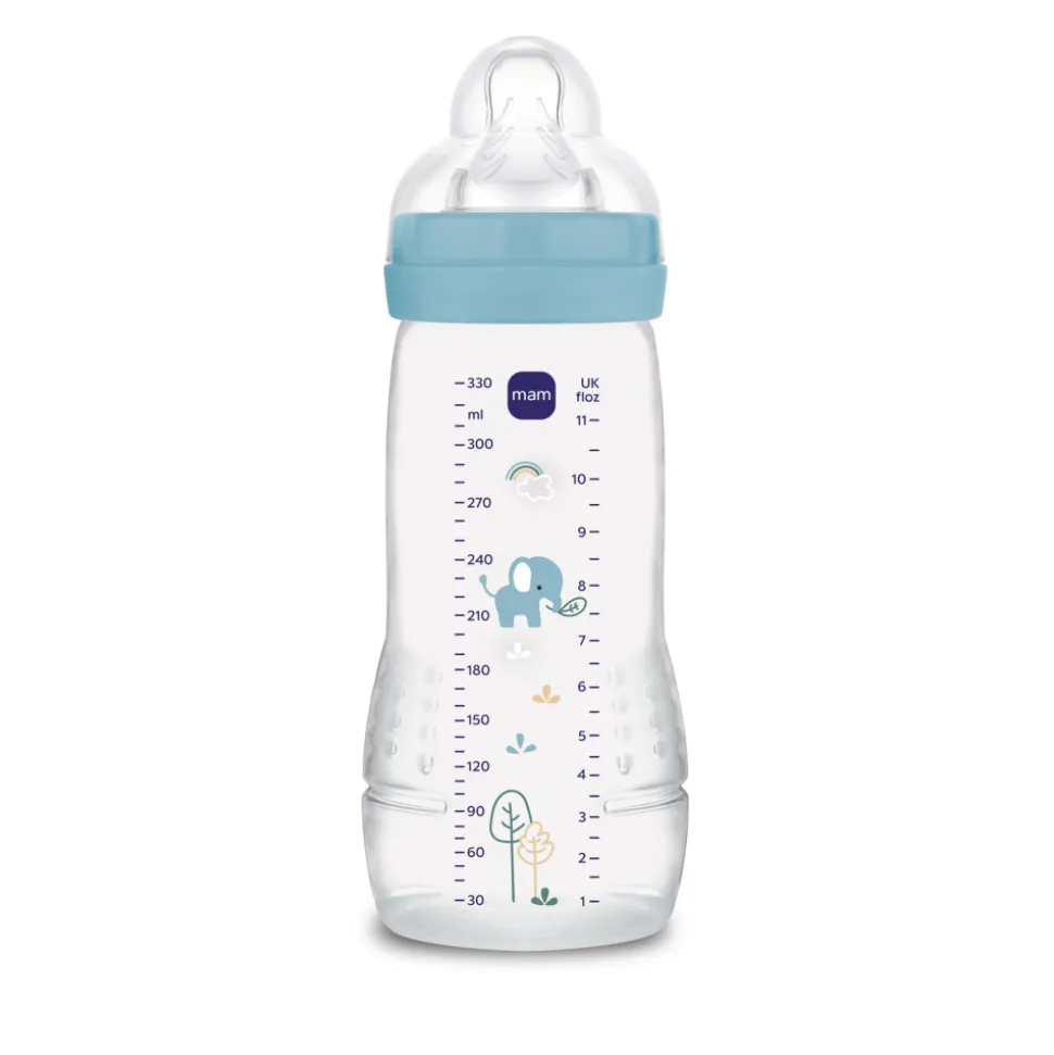Biberon 330ml easy active coloré océan