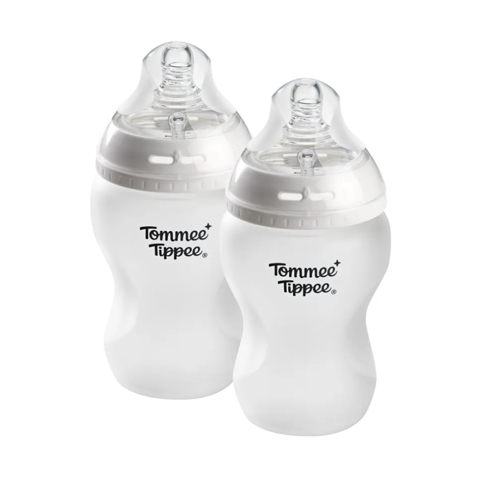 Biberon natural start verre avec protection silicone, 260ml - lot de 2