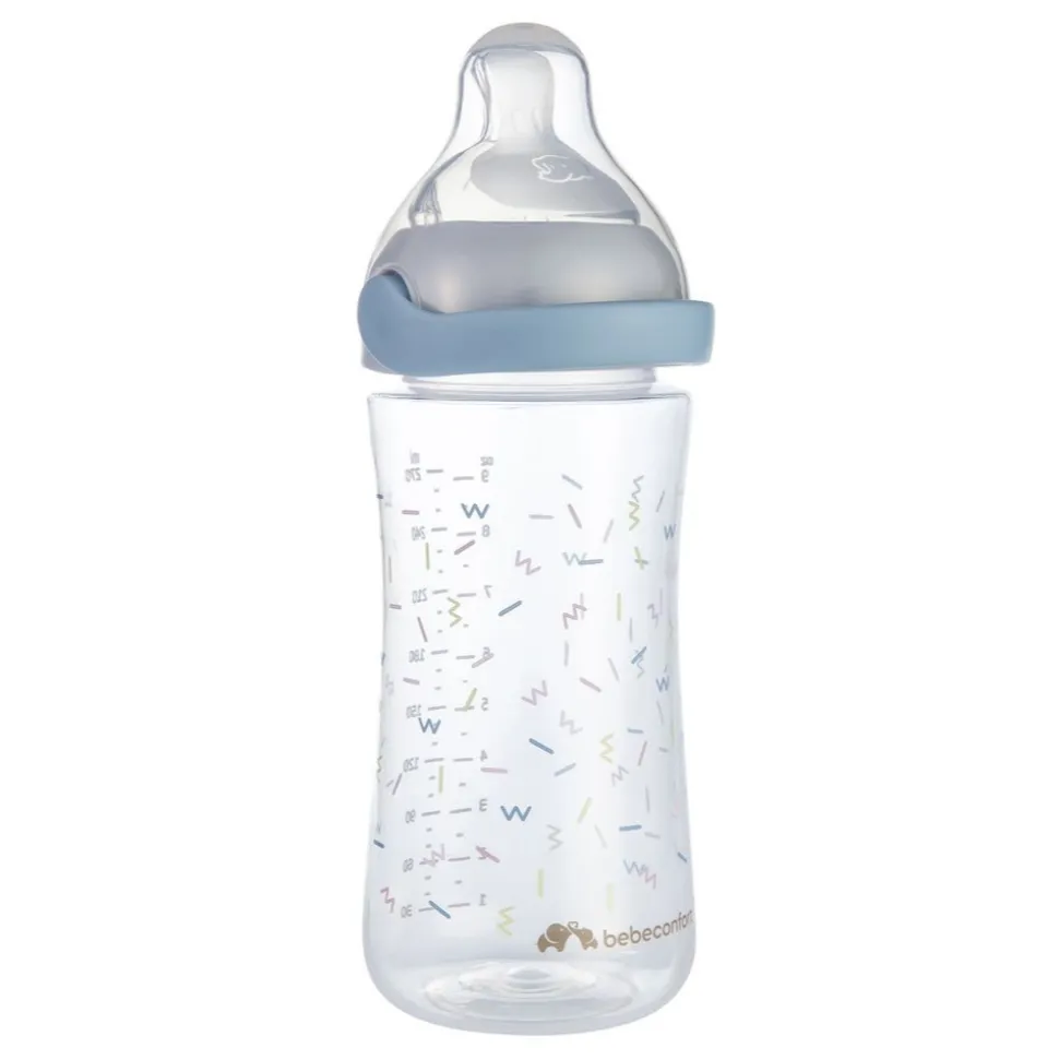 Biberon pp physio air confort 270 ml memphis/blue