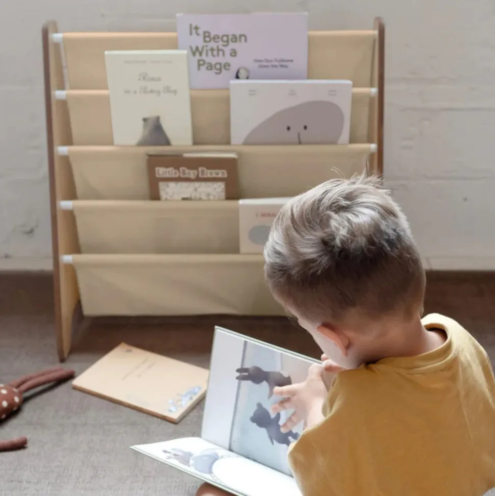 Bibliothèque enfant uni beige