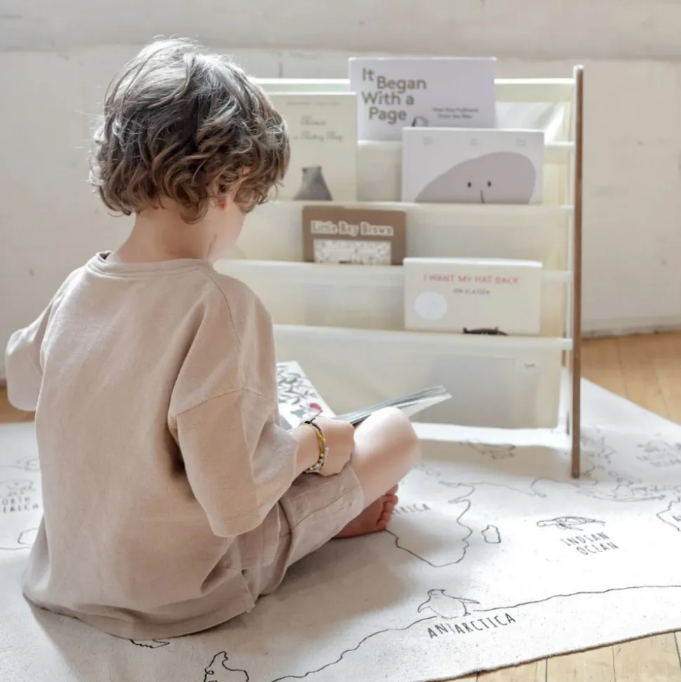 Bibliothèque enfant uni crème
