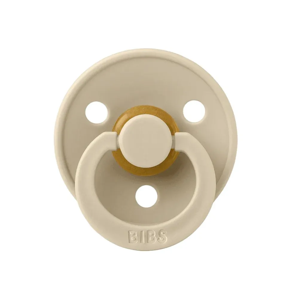 Bibs pacifier colour 2 pack latex size 2 vanilla/cloud