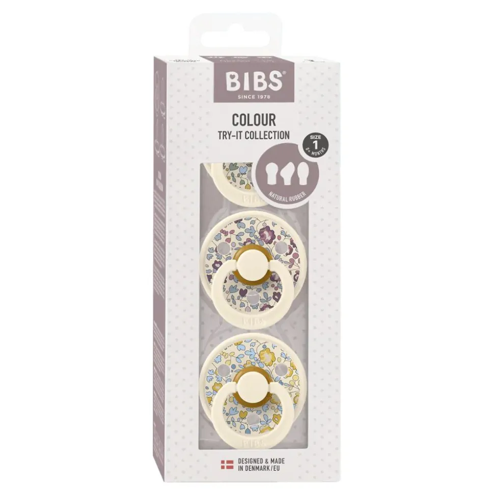 Bibs pacifiers try-it colour liberty eloise 3 pack