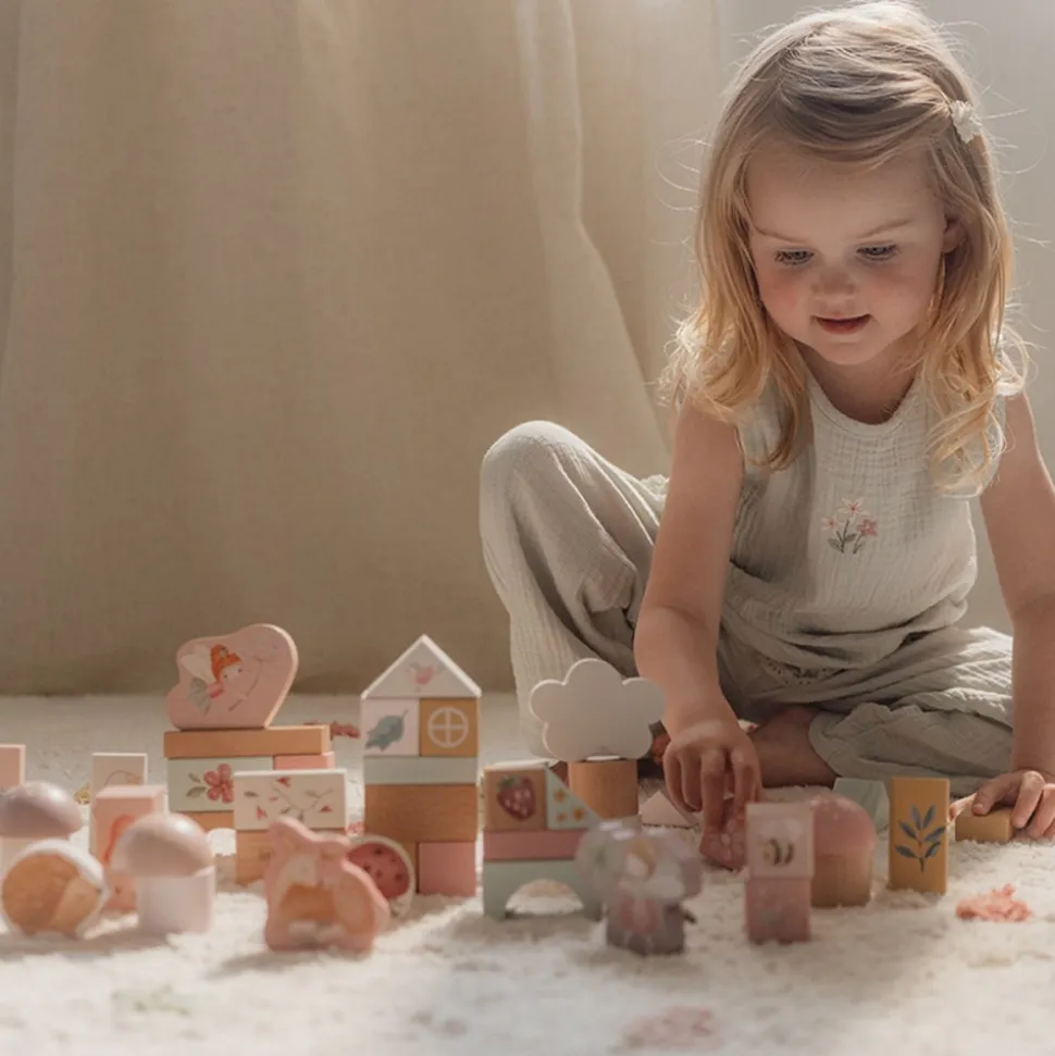 Blocs de construction en bois fsc - fairy friends