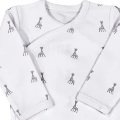 Body croisé 0 mois sophie la girafe - multicolore rose