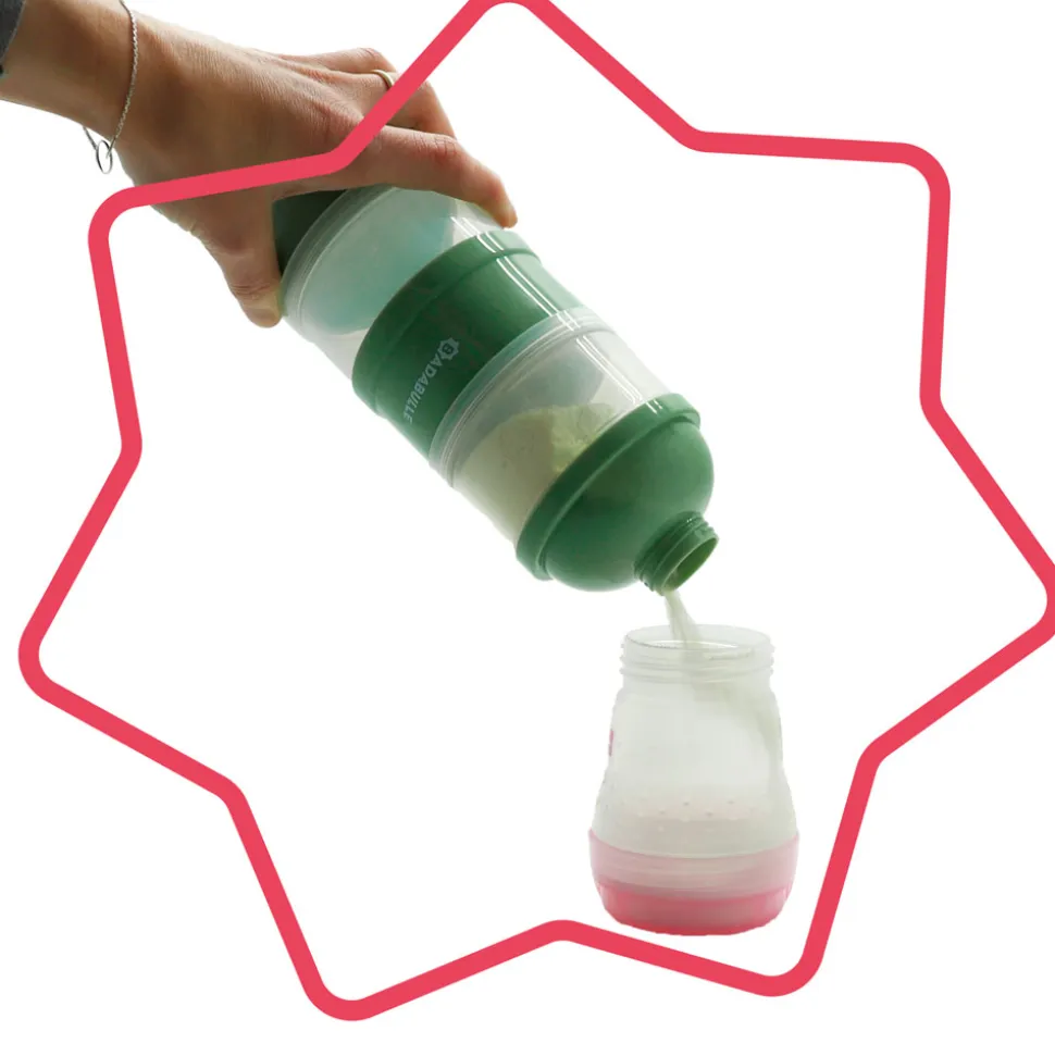 Boite doseuse de lait babydose verte