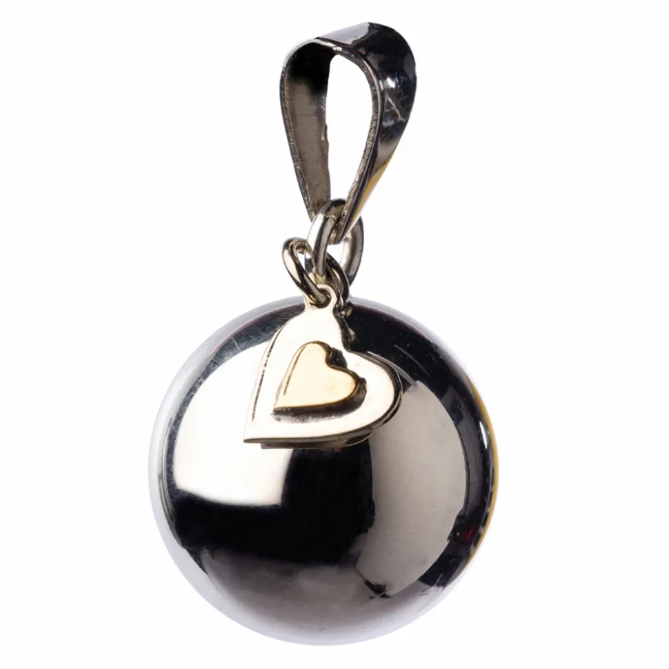 Bola de grossesse argent petit coeur