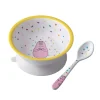 Bol ventouse et cuillère barbapapa