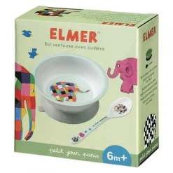 Bol ventouse et cuillère elmer