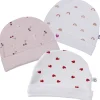 Bonnet doublé blanc imprimé cœur - 12 mois