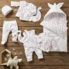 Bonnet doublé blanc imprimé cœur - 6 mois