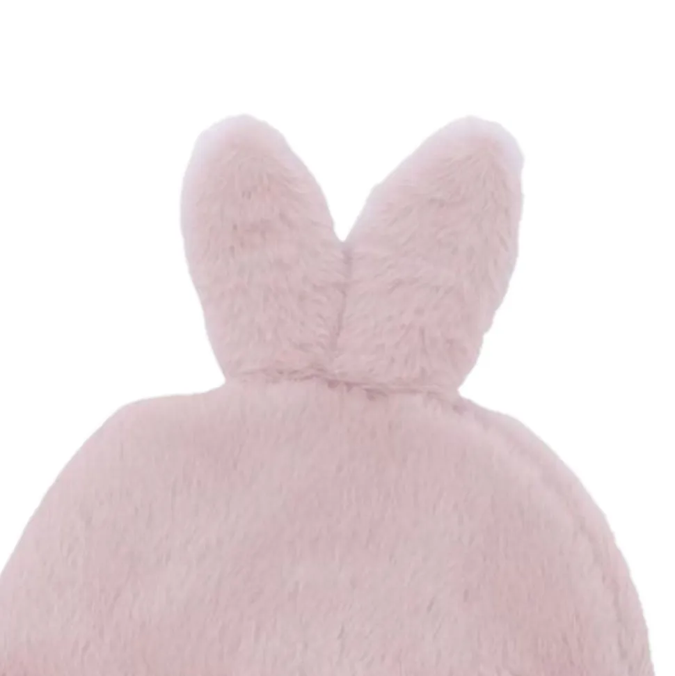 Bonnet lapin en fausse fourrure angora - pétale 0/6 mois