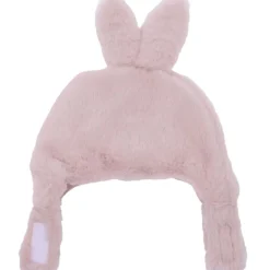 Bonnet lapin en fausse fourrure angora - pétale 0/6 mois